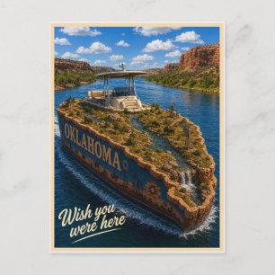 Oklahoma Wish You Were Here State-Serie Postkarte