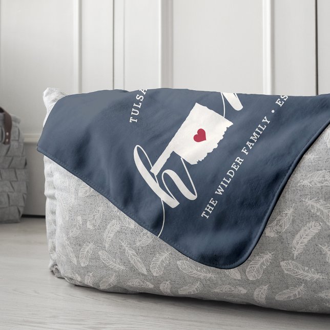 Oklahoma Zuhause Staaten Personalisiert Sherpadecke (Von Creator hochgeladen)