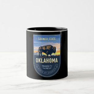 Oklahoma Zwei-Tone-Kaffee-Tasse Zweifarbige Tasse