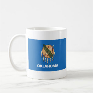 Oklahoman Flag + Karte Tasse