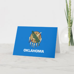 Oklahoman-Flagge, Flagge von Oklahoma Karte