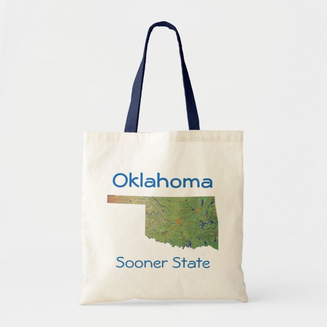 Oklahoman Map Bag Tragetasche (Vorne)