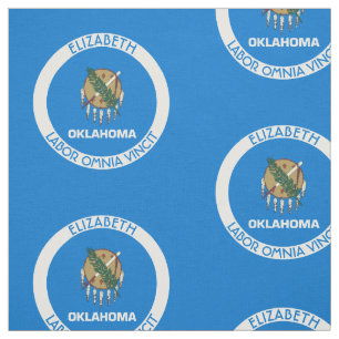 Oklahomas Staats-personalisierte Flagge eher Stoff