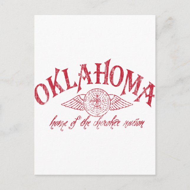 Oklahome Postkarte (Vorderseite)