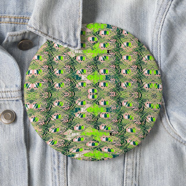 Öko Africa Motif - Nature Inspiriert African Art Button (Beispiel)