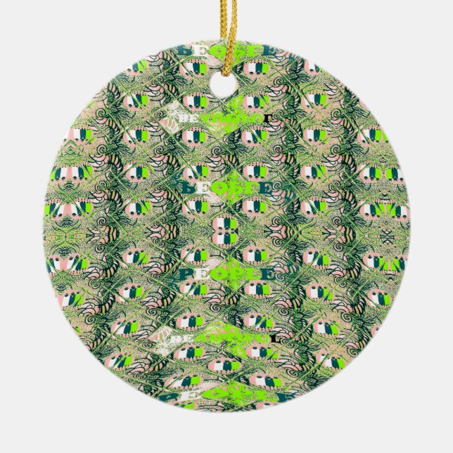 Öko Africa Motif - Nature Inspiriert African Art Keramikornament (Vorne)