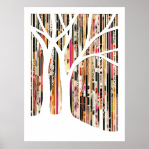 Öko Art Tree Mixed Media Print Poster