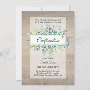 Öko-BESTÄTIGUNG einladen Moderne, doppelseitig Einladung