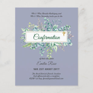 Öko-BESTÄTIGUNG einladen Moderne, doppelseitig Flyer
