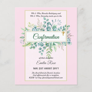 Öko-BESTÄTIGUNG einladen Moderne, doppelseitig Flyer