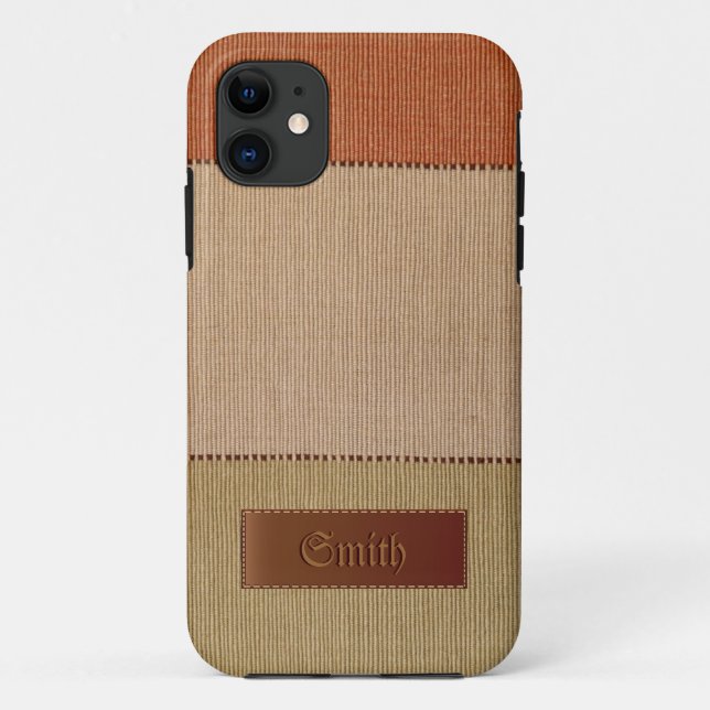 Öko-Bio natürliche Faser iPhone 5 Fall Case-Mate iPhone Hülle (Rückseite)