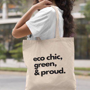 Öko-Chic Green Living Nachhaltiges Geschenk Tragetasche