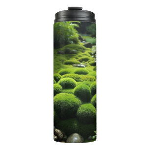 Öko-Chic Vibrant Green Moss Thermosbecher
