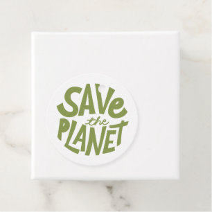 Öko-Design: Rettet den Planeten Geschenkanhänger
