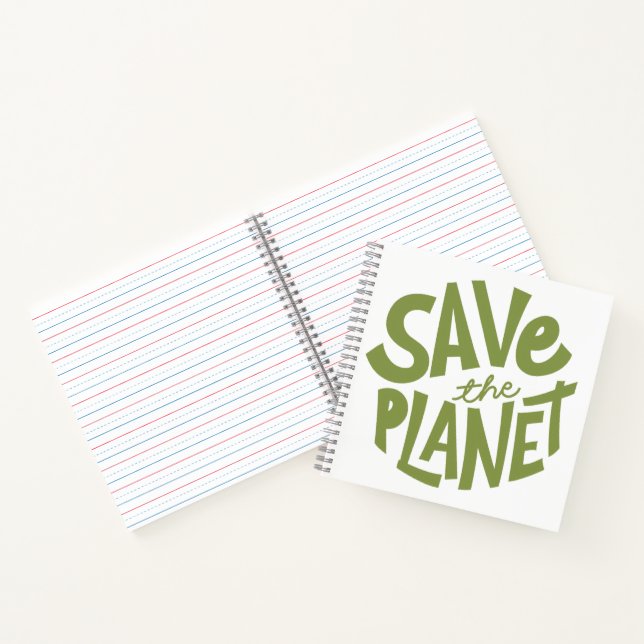 Öko-Design: Rettet den Planeten Notizbuch (Innenseite)