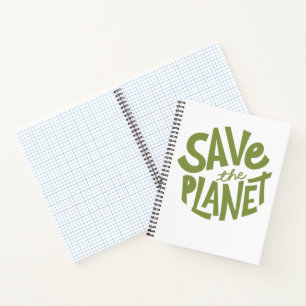 Öko-Design: Rettet den Planeten Notizbuch