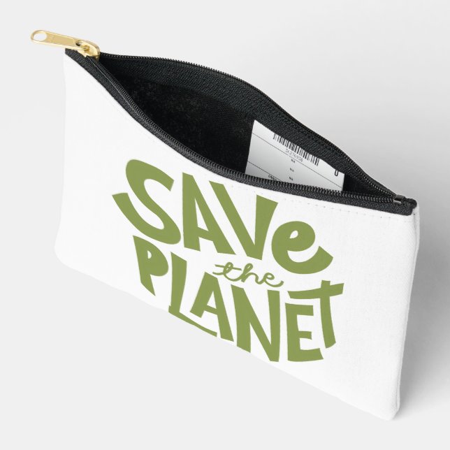 Öko-Design: Rettet den Planeten Zubehörtasche (Offen)