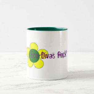 Öko-Divas Rock! Mug Zweifarbige Tasse