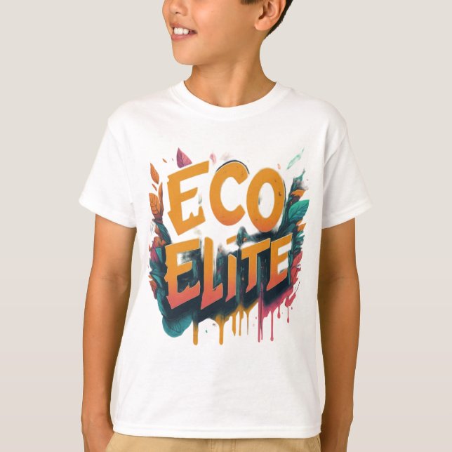 Öko-Elite-Kinder-Grundschule T-Shirt (Vorderseite)