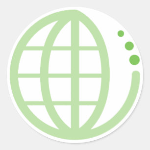 Öko Erde Runder Aufkleber