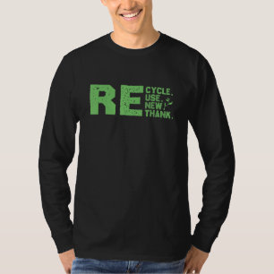 Öko-freundlich Gerecycelt, wiederverwendet, erneue T-Shirt