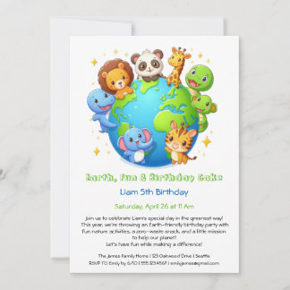 Öko-freundliche Einladung zum Geburtstag