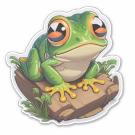 Öko-freundliche Froschklammern Spaß mit einem Ziel Aufkleber