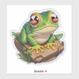 Öko-freundliche Froschklammern Spaß mit einem Ziel Aufkleber