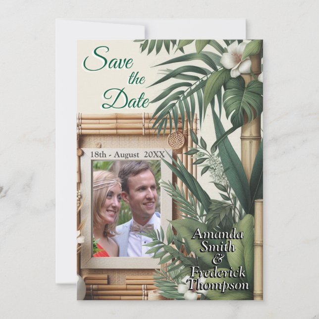 Öko-freundliche Gärten und Gebäude im Einklang Einladung (Vorderseite)