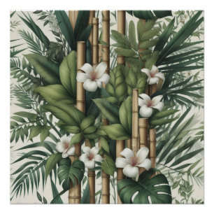 Öko-freundliche Gärten und Gebäude im Einklang Poster