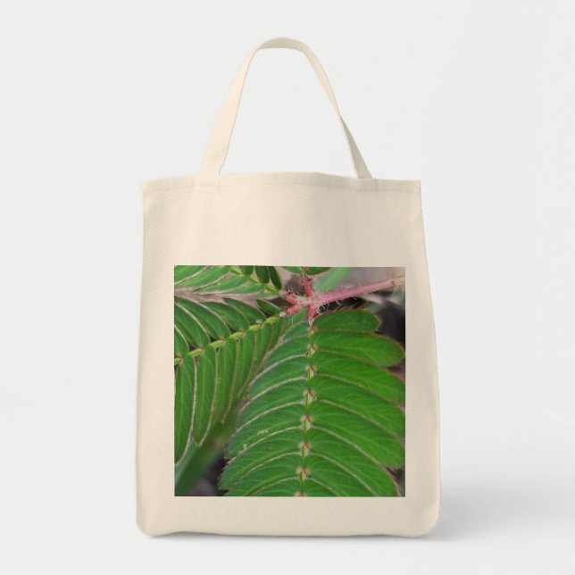 Öko-freundliche Grocery Tasche mit grünem Leaf Des (Vorne)