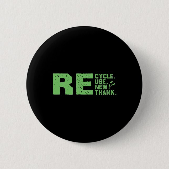 Öko-freundlicher Design-Recycle Button (Vorderseite)