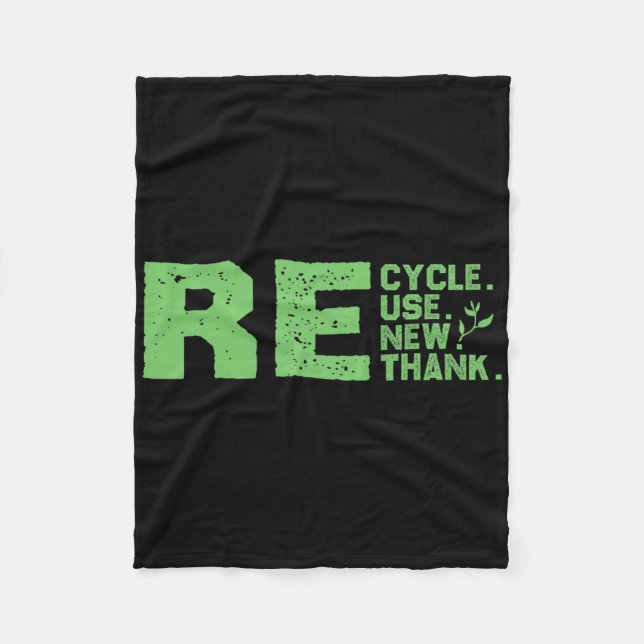 Öko-freundlicher Design-Recycle Fleecedecke (Vorderseite)