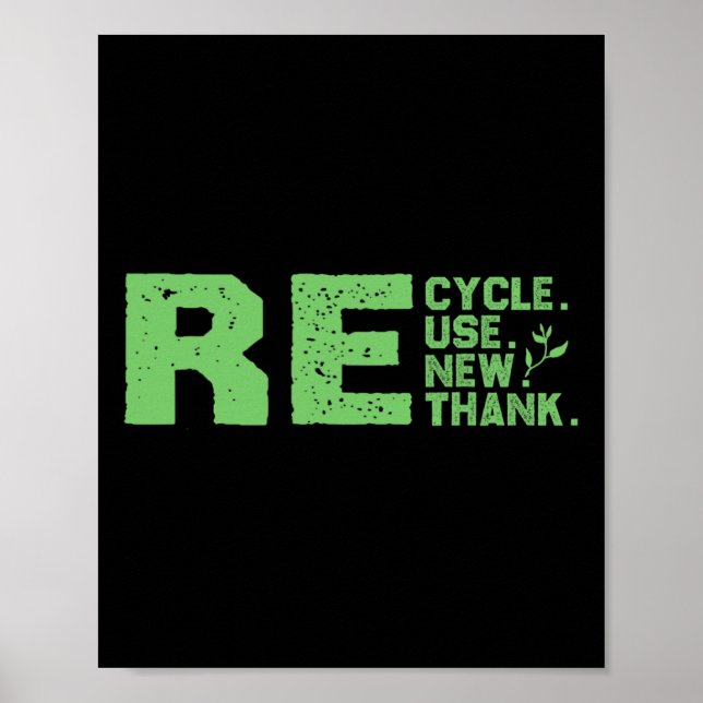 Öko-freundlicher Design-Recycle Poster (Vorne)