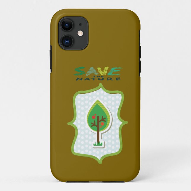 Öko Friendly Evergreen Design Case-Mate iPhone Hülle (Rückseite)