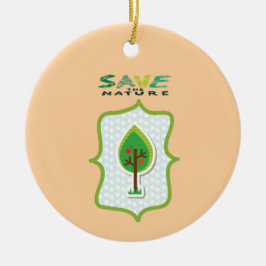 Öko Friendly Evergreen Design Keramik Ornament