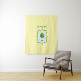 Öko Friendly Evergreen Design Wandteppich