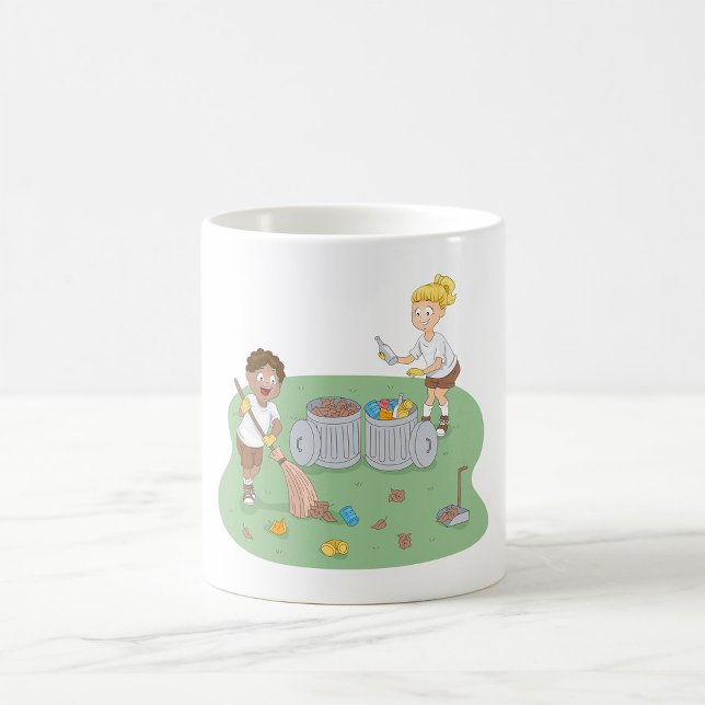 Öko Friendly Kids Cleaning Campingplatz Recycelnd Kaffeetasse (Von Creator hochgeladen)