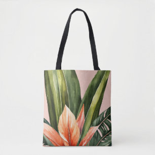 "Öko Friendly Natural Leaf Print Tote Bag"