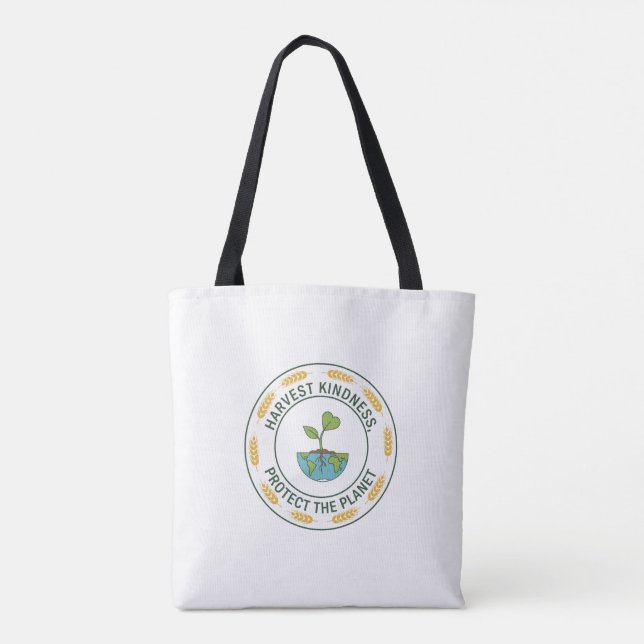 Öko Friendly Tasche - "Ernte Kindheit, Schütze die (Rückseite)