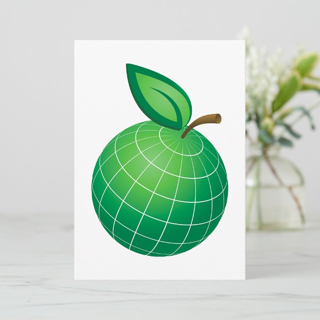 Öko Globe Frucht Grüne Erde Leaf Sphere Einladung (Von Creator hochgeladen)