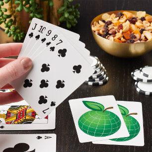 Öko Globe Frucht Grüne Erde Leaf Sphere Spielkarten