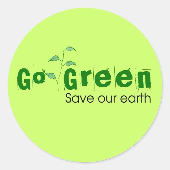 Öko | Go Green Stickers (Vorderseite)