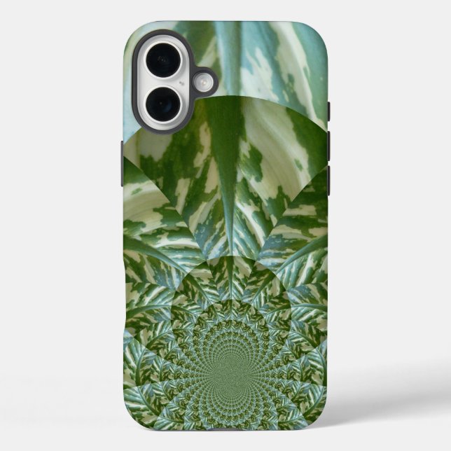 Öko Green Camouflage Kaleidoskop Art Print Design Case-Mate iPhone Hülle (Rückseite)