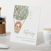 Öko Green Hot Air Ballon Löwe Stars Custom Party