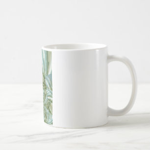 Öko-Grün-Tarn-Kaleidoskop-Kunstposterdesign Tasse