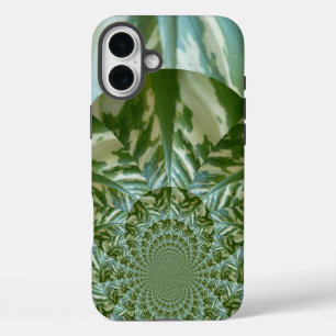 Öko-Grün-Tarnung-Kaleidoskop Nachhaltige Vision iPhone 16 Plus Hülle