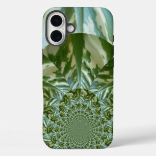 Öko-Grün-Tarnung-Kaleidoskop Nachhaltige Vision iPhone 16 Plus Hülle