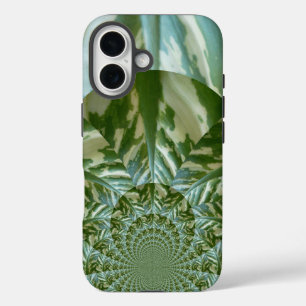 Öko-Grün-Tarnung-Kaleidoskop Nachhaltige Vision iPhone 16 Hülle