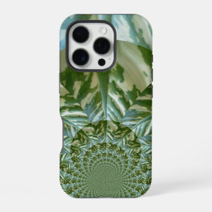 Öko-Grün-Tarnung-Kaleidoskop Nachhaltige Vision iPhone 16 Pro Hülle